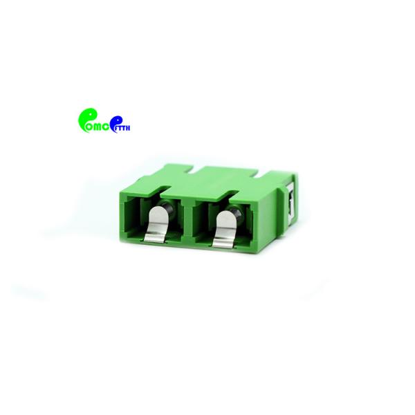 SC Duplex Integrated Fiber Optic Adapter Low Insertion Loss With Inner Shutter