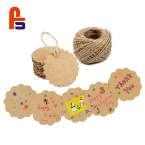 Kraft Paper Natural Color Appearance With High Convenience Cardboard Gift Tags