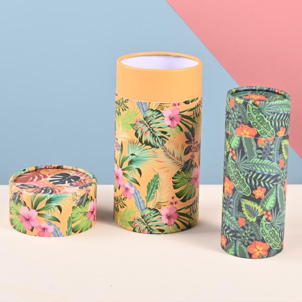 Custom Beauty Cosmetics Cylindrical Paper Tube Packaging Including Express Shipment Providing Durable and Sustainable Packaging Solutions