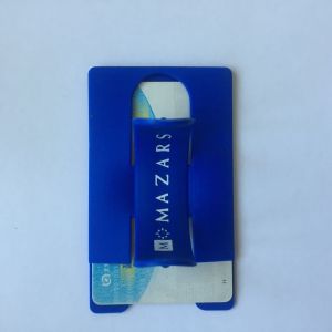 Customized Silicone mobile holder with card pouch, 95*56cm, 10colors available