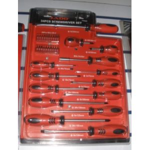 34 pcs screwdriver set ,with 20 pcs bits