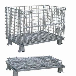 1000kg Galvanized Stackable Sliver Wire Container Storage Cages