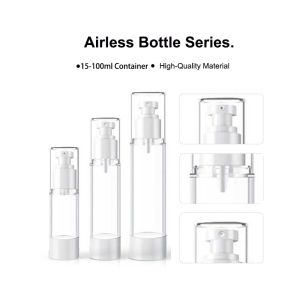 15ml 30ml 50ml Airless Pump Bottles Plastic Vacuum Transparent Pump Bottle