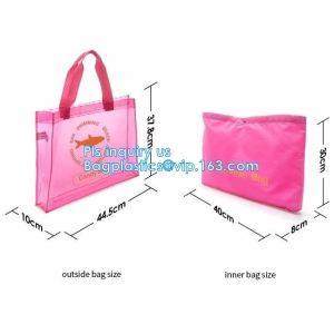 fashion pvc mirror vinyl shopping bag with printing, Recyclable Durable Clear