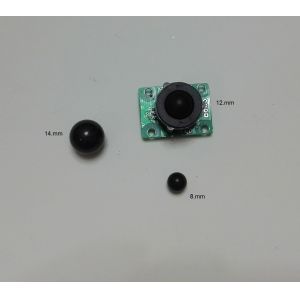 Orange color 55.mm diameter trackball part only for different medical device