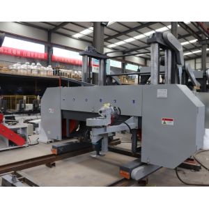 Electric Portable Sawmill Horizontal Bandsaw Sawmill With Diesel Engine For Big