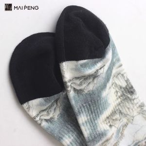Landscape Pattern sublimation printed socks Custom Digital Printing Socks