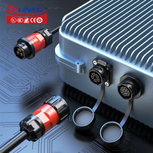 Cnlinko YM Series M20 Plastic Quick Bayonet 4 Pin Circular Power Connector with