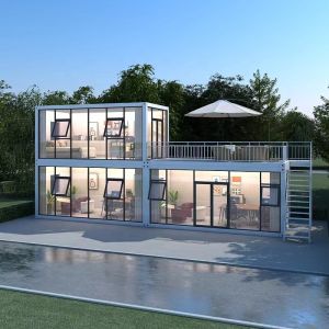 Custom Folding Container House Compact Structure Container Fold Out House