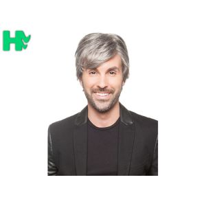 New Arrival Friendly Best Selling Men MaleShort Synthetic Hair Wigs With Side