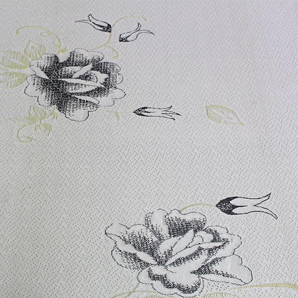 Quality 2.2m Width 240g/M2 Jacquard Knitted Mattress Fabric With Rose Pattern wholesale