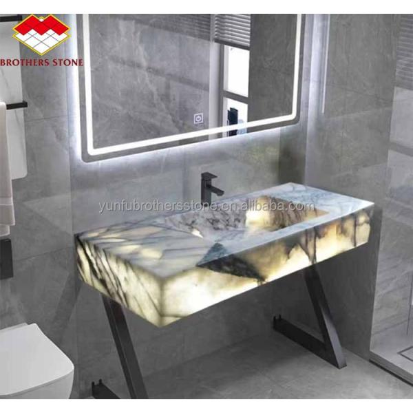 Natural Stone Decorative Sink Calcatta Viola Marble Wash Basin for Luxury Bathroom