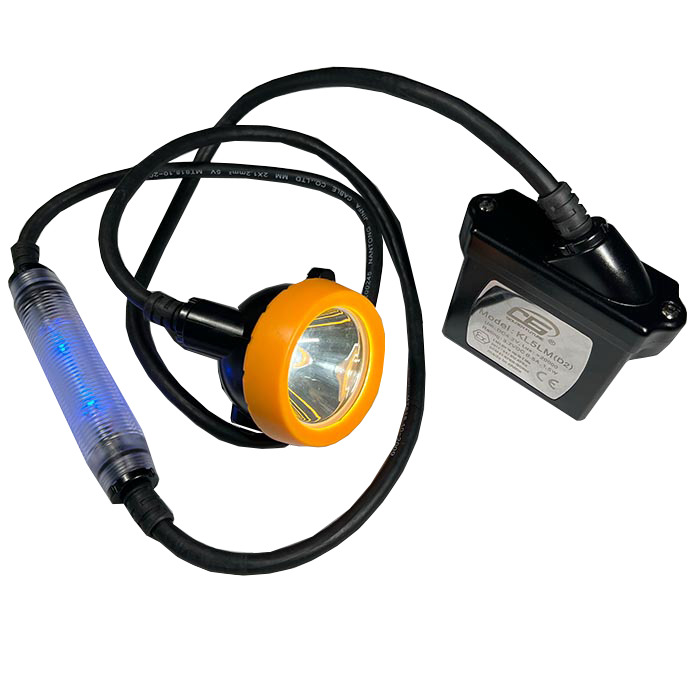 China 20000Lux IP68 Corded Mining Lamp KL5LM(D2) LED Miners cap light with Blue Rear Light on sale