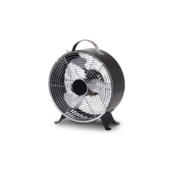 Red 9 Inch Portable Vintage Electric Fan / Two Speed Air Circulator Retro Table Fan