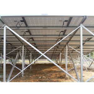Aluminum Solar Panel Mounting System PV Panel Support Structure Easy Installatio