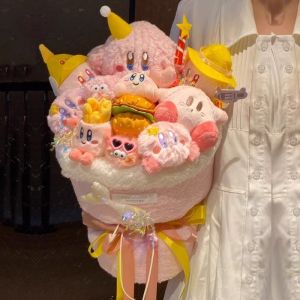 Valentine's Day Birthdays Plush Flower Bouquet Gift Set 20x35cm Luxury Cartoon Present for Girlfriend