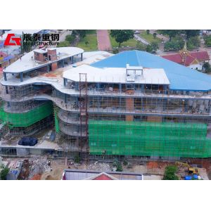 Shopping Mall High Rise Steel Structure Building Galvanized For Flexible Space