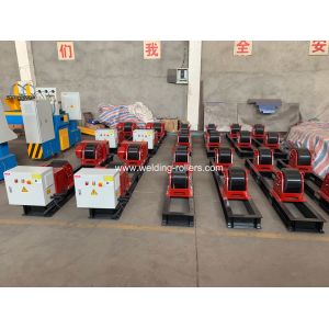 30T Welding Pipe Rotator For Pipe Butt Conventional With PU With Bolt Adjustment