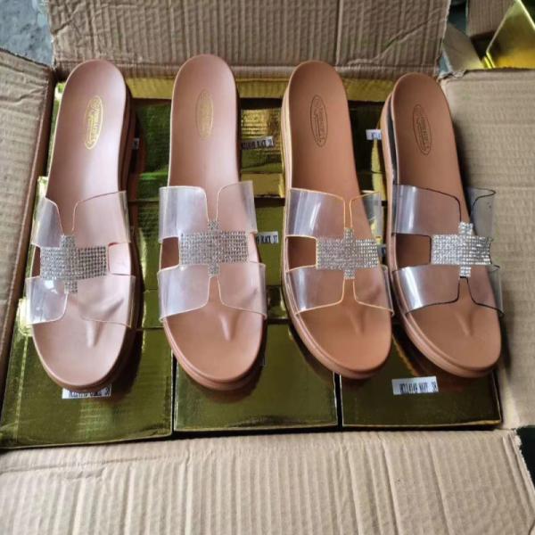 Quality Flat Clear Jelly Sandals Womens Crystal Transparent Sandals For Ladies wholesale