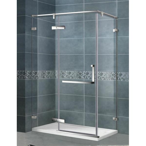 Swing Hinge Mirror Color Shower Enclosures 90 Degree Magnetic Seal Clear