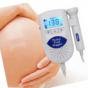 Cheap FHR Display 2BPM Ultrasonic Fetal Doppler 2.0MHz Portable Baby Heart Monitor for sale
