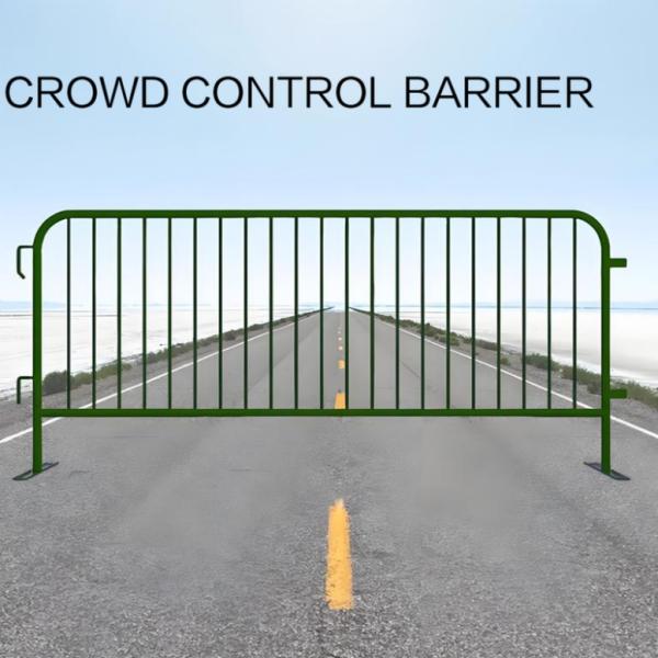 Quality High Security Hot-dipped Galvanized Metal Crowd Control Barrier with 5000N Vertical Load and 1.1*2.2m Panel Size wholesale
