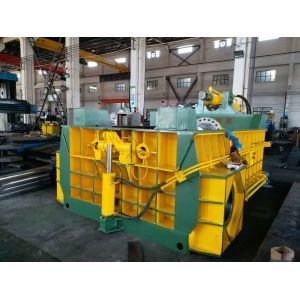 Double Main Cylinder Bale Turn Out Baler Machine For Scrap Metal / Aluminum
