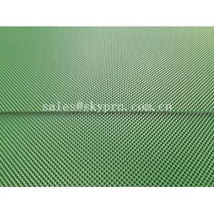 Green color diamond PVC conveyor belt glossy matt smooth grip top