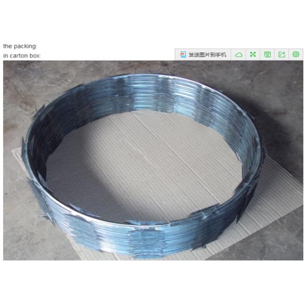 BTO22 Hot Dipped Concertina Razor Wire Concertina Wire Diameter 45cm Used As Security Fence