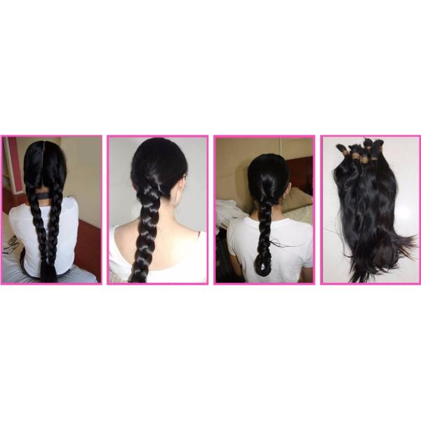 Kinky Style Curly Weave Natural Black Virgin Human Hair Extensions Can Be Dyed Ombre Color