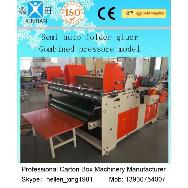Quality Small Volume Paper Carton Making Machine 50hz , Manual Paper Folding Machine wholesale
