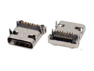 Cheap 1x1 Port USB 3.1 Connector DIP + SMT Shielded Type C Female R / A for sale