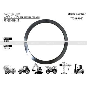K9007395 DX220 Excavator Travel Shim Spare Parts Electronics Parts for Machinery Repair Shops Functionality and Heat Treatment