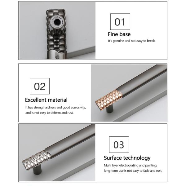 12.6in 320mm Decorative Furniture Handles No Corrosion