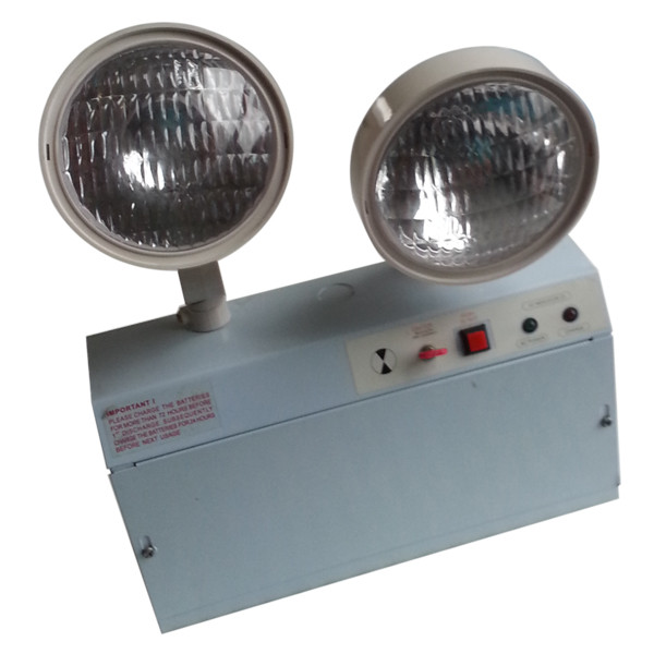 Quality 3 Hours Operation Rechargeable LED Emergency Twin Spot Light Wall Mounted wholesale