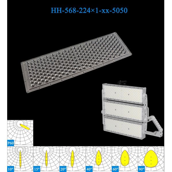 Quality 224×1 Stadium LED Lens | 5050 Chips | Multi-Angle 10°–90° | Polarizing 60° | Waterproof & Low-Glare Design wholesale