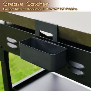 Grease Cup Catch Pan Holder Griddle Accessories Kit for 17" 22" 28" 30" 36"