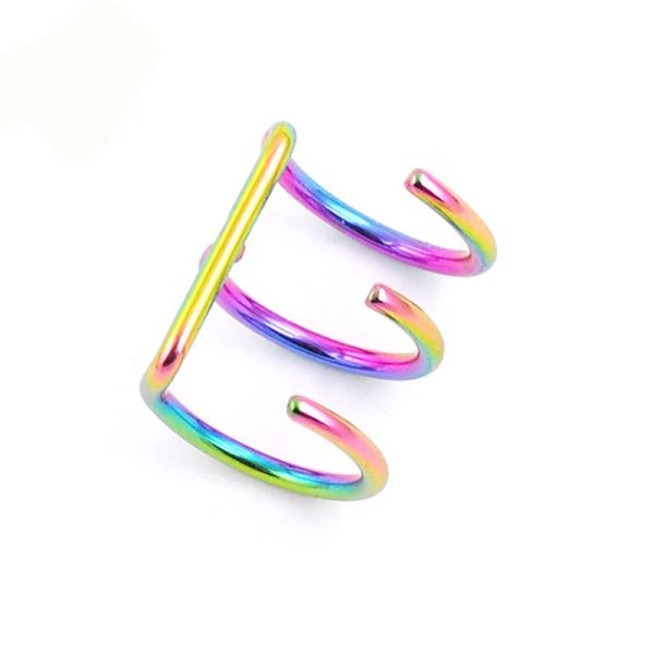 Hot sale 316L stainless steel cuff earrings for non pierced ears