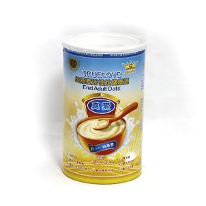 Custom Aluminium Easy Open Lid Paper Composite Cans for Oatmeal Cereal Dried