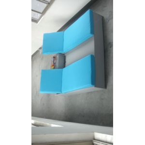 Powder Coated Aluminum Frame And White PE Flat Rattan Sun Lounger