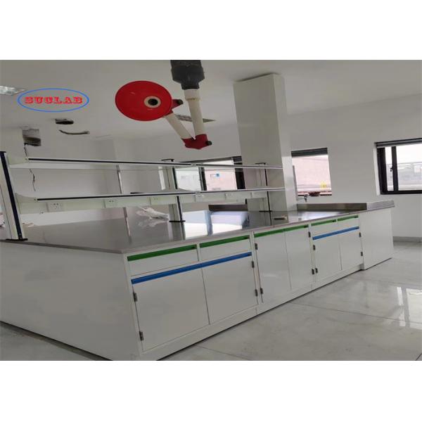 Quality Full Steel Chemistry  Lab Bench  Laboratory Casework Hong Kong With  Pp Sink And Silent Rail System wholesale