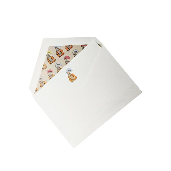 Quality Custom Printing Small Size White Vintage Kraft Paper Envelopes for Thank You Card wholesale