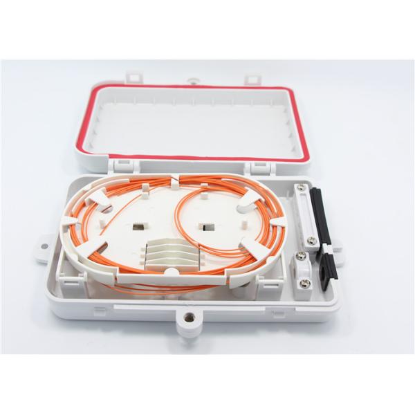 4 Fibers Plastic MM Type ABS Material Fiber Termination Box Full Loaded For Wall Mount Application