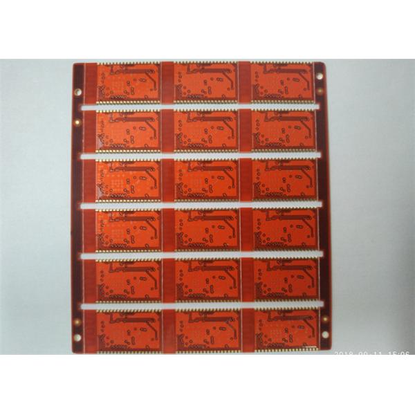 4L Rigid Printed Circuit PCB&Industrial Control Board Red Soldermask White