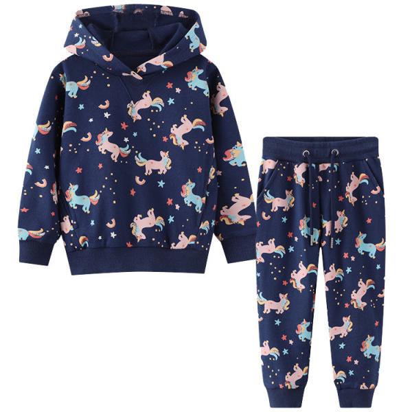 Quality Spring Kids Two Piece Hooded Sweater Trousers 90cm to 140cm wholesale