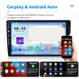 Dashboard Placement 10 Inch 2.5D-IPS Screen Car Radio with Bluetooth and