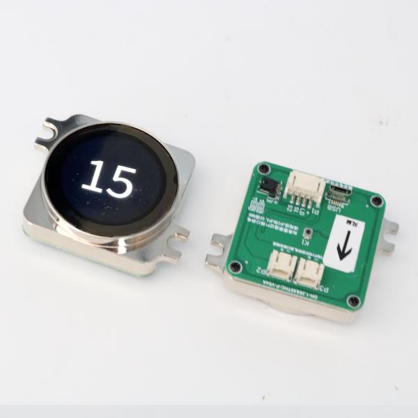 High Definition Background Round Touch Button 1.28 Inch Custom Floor Elevator