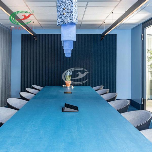 Butterfly Textured Polyester Fiber Acoustic Panel Nontoxic Fireproof