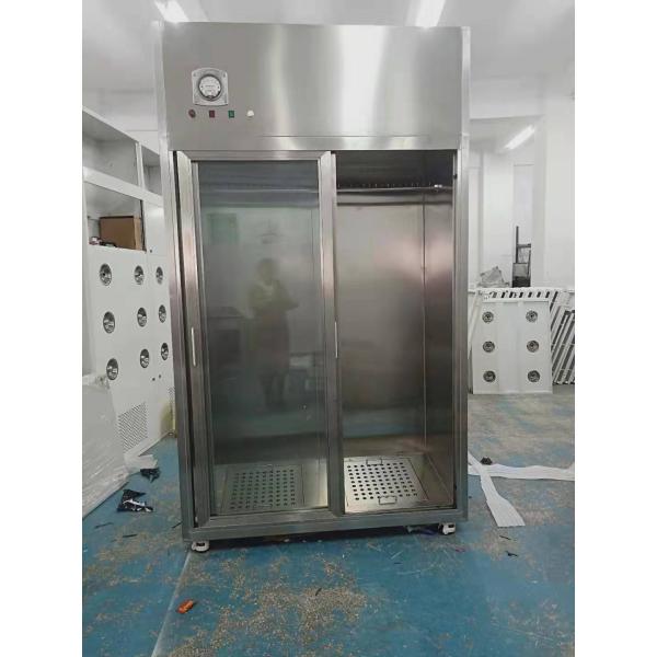 Low Noise Clean Room Garment Cabinet 304 SUS Laminar Flow Smock Stocker Cabinet