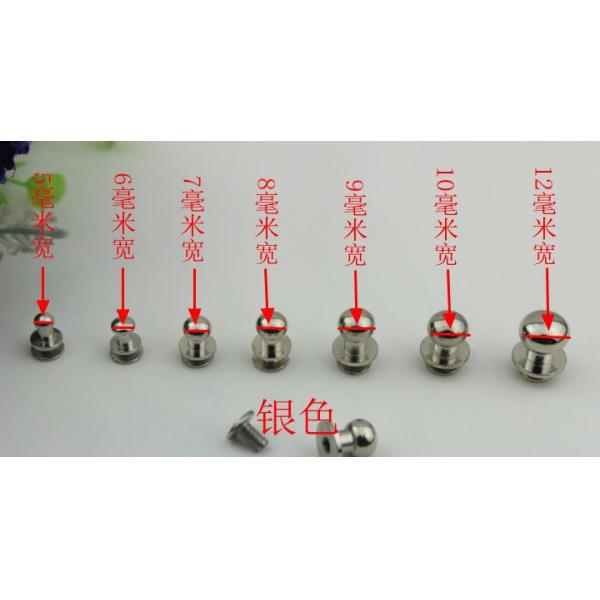 Bag metal hardware accessories nickel color 4 mm -12 mm high quality monk head nipple nail wholesale